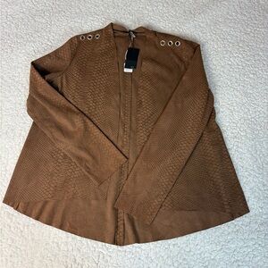 Renuar Brown Textured Blazer